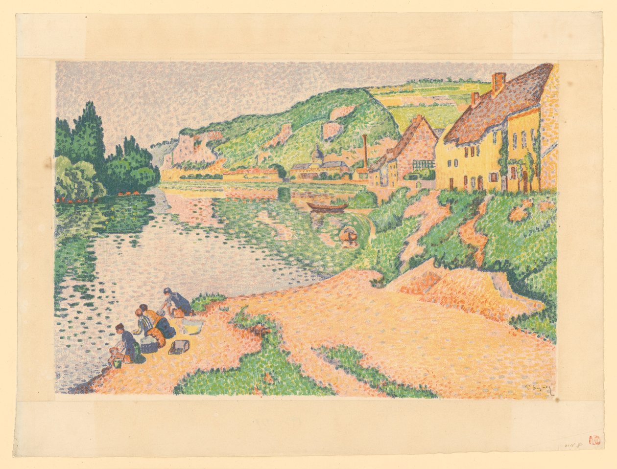 Les Andelys door Paul Signac