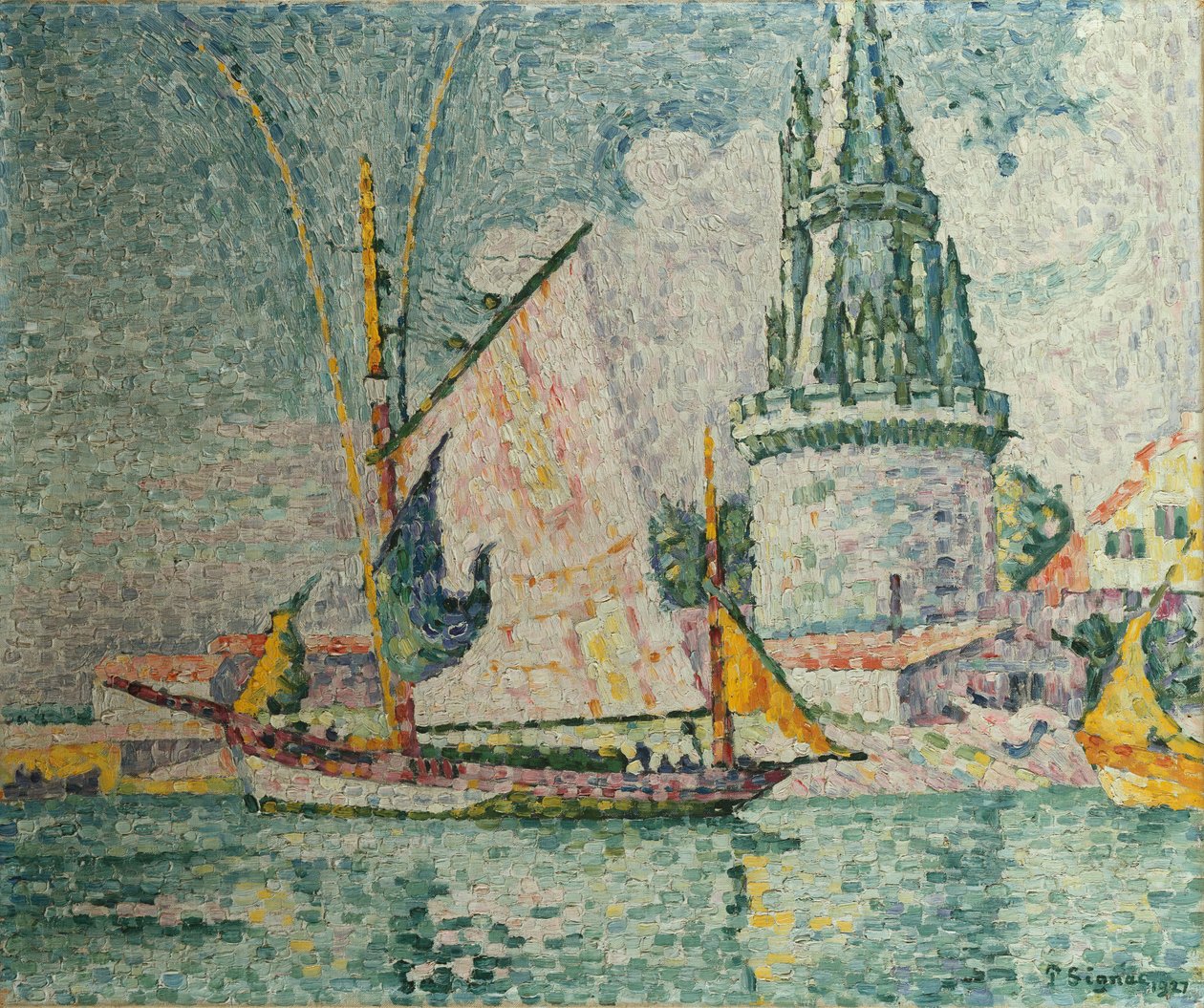 De Reis van de Vier Sergeantens in La Rochelle, 1927 door Paul Signac