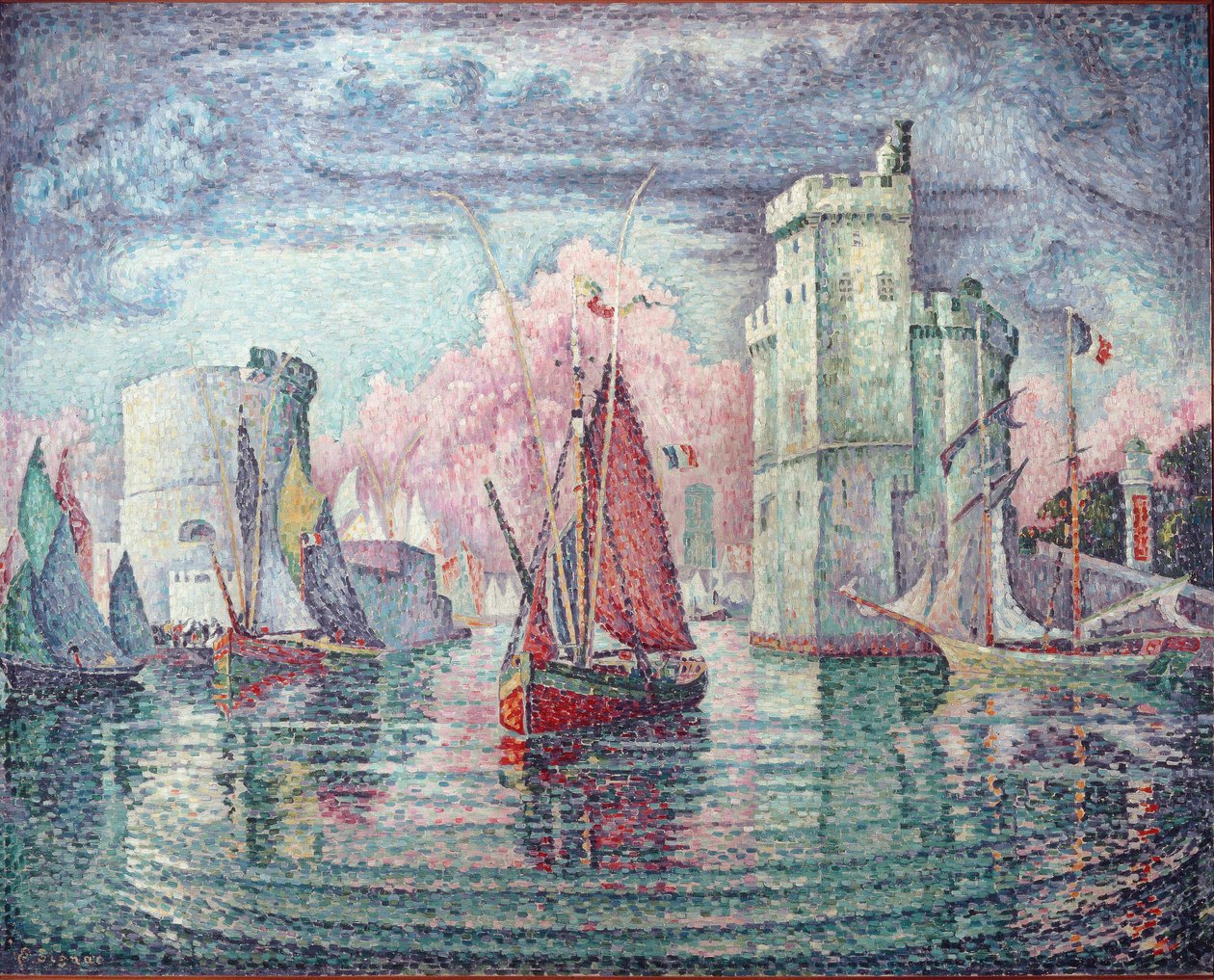 De haven van La Rochelle door Paul Signac