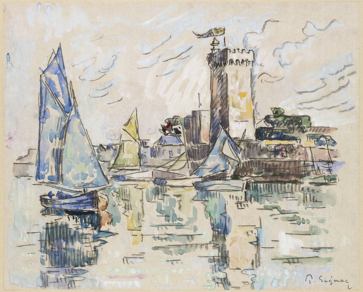 Uitzicht op de Haven van Les Sables-d