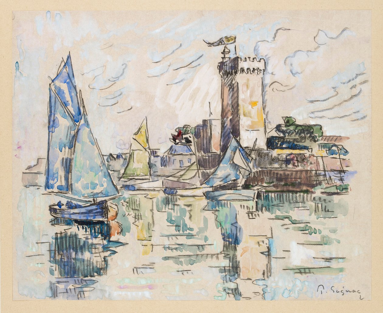 Uitzicht op de Haven van Les Sables-d