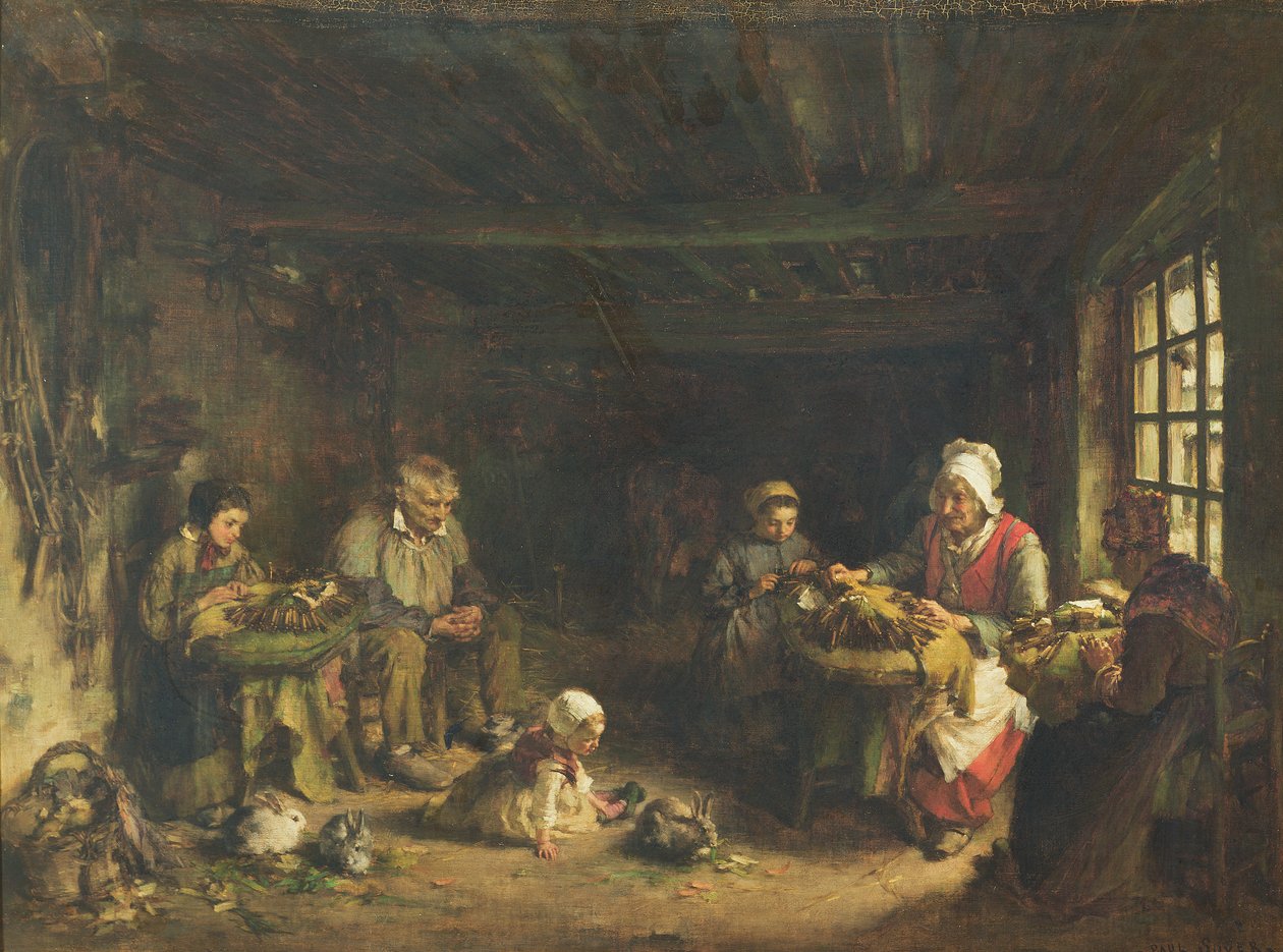 Kantklossers in Asnieres-sur-Oise door Paul Soyer