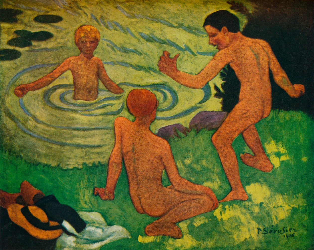 Jongens Zwemmen, 1906 door Paul Sérusier