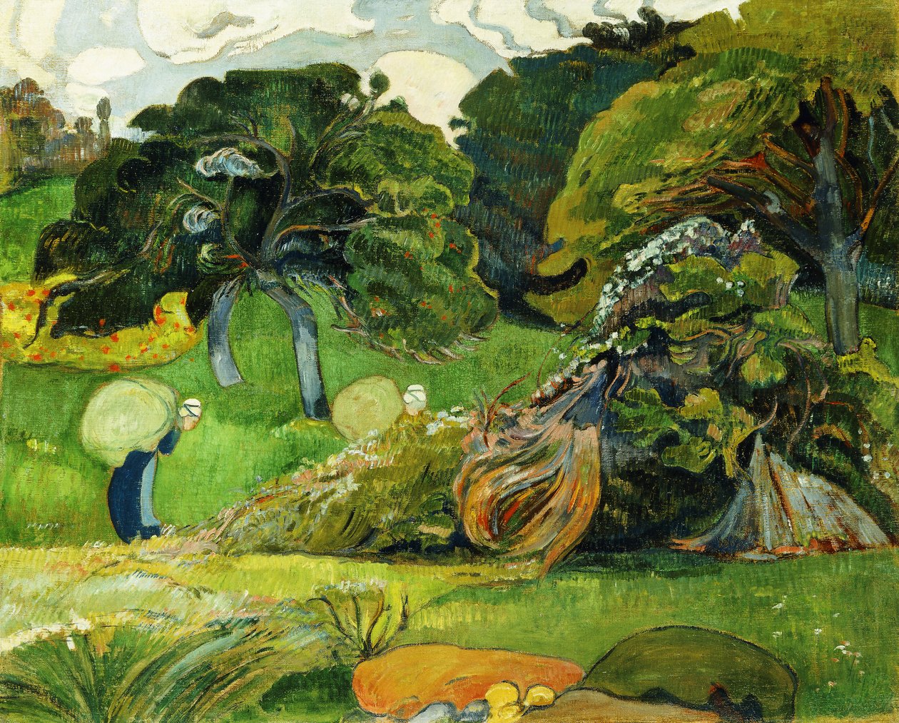 De Twee Wasvrouwen door Paul Sérusier