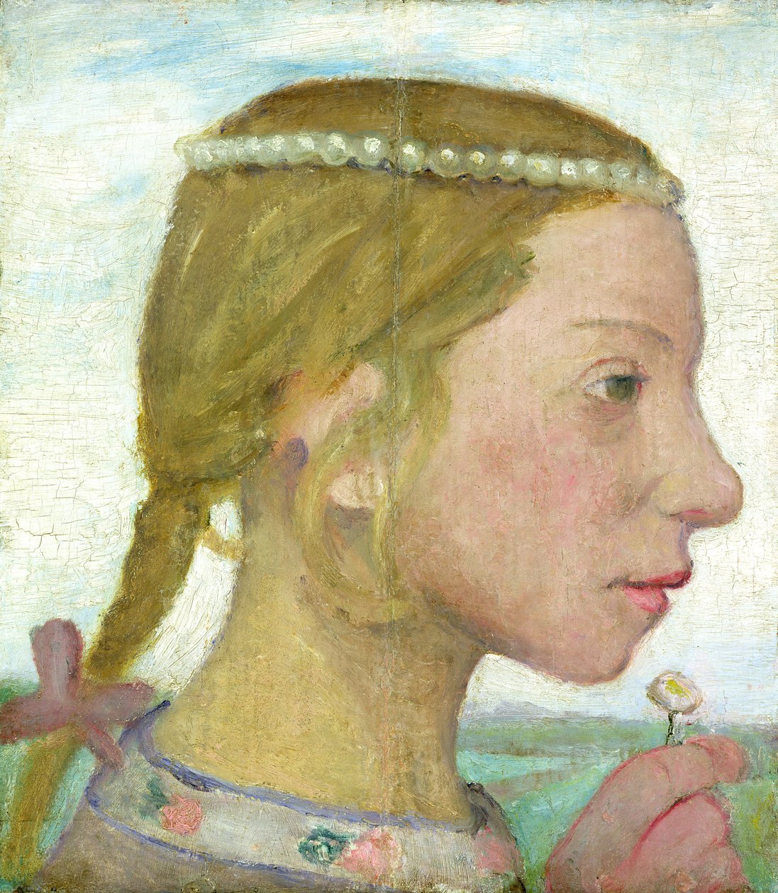 Een jong meisje door Paula Modersohn-Becker