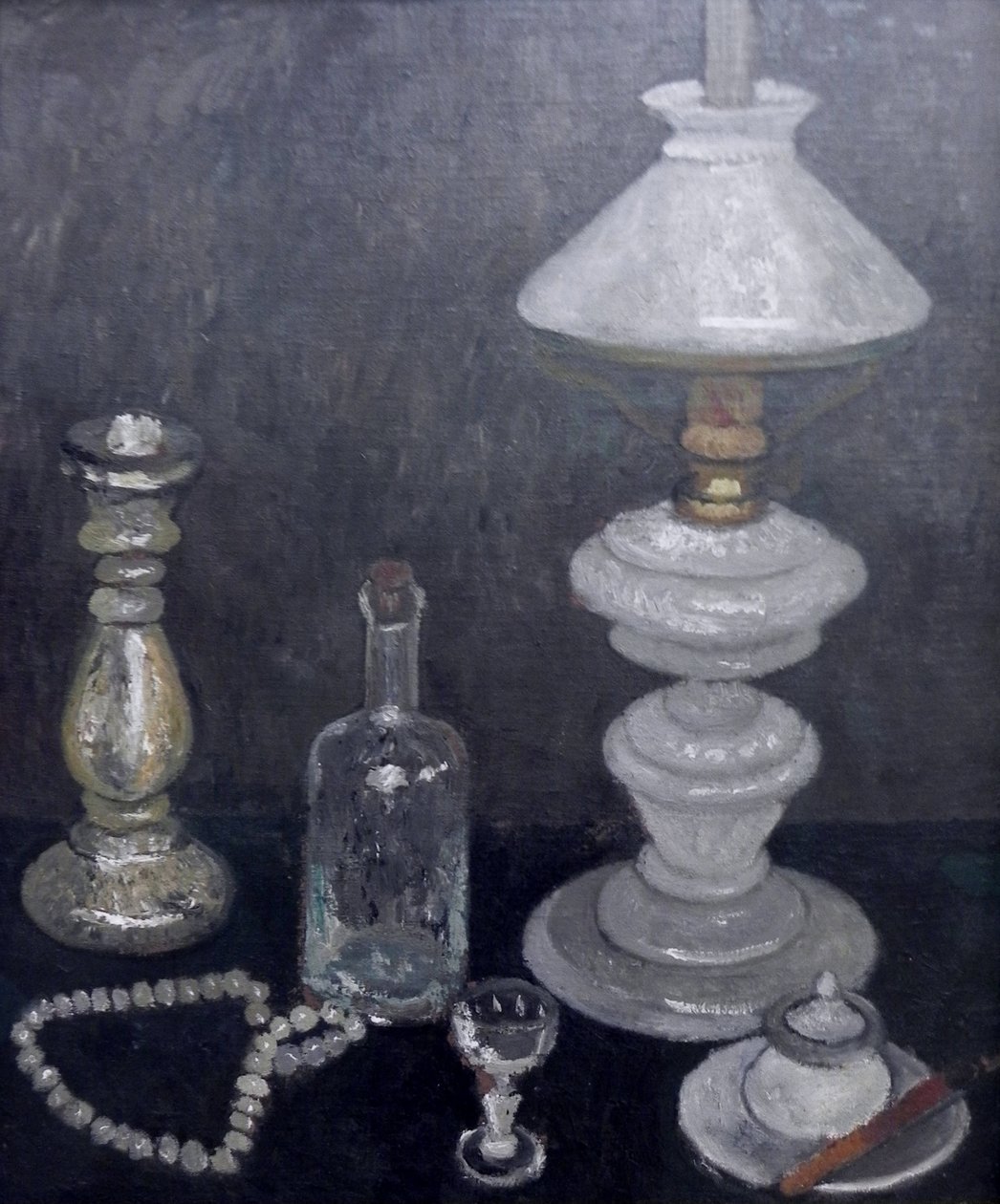 Stilleven met witte lamp door Paula Modersohn Becker