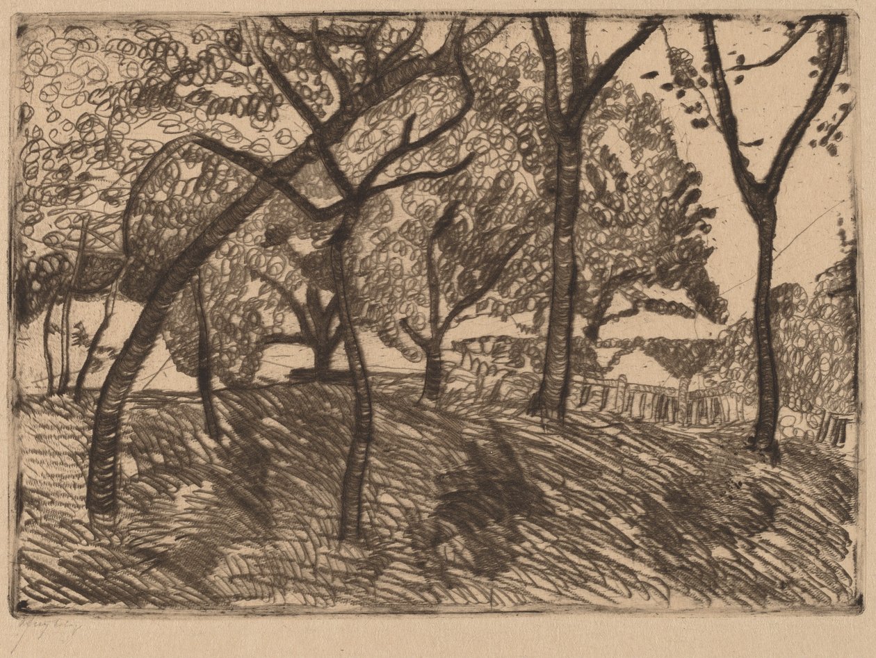 Landschap met Bomen door Paula Modersohn Becker
