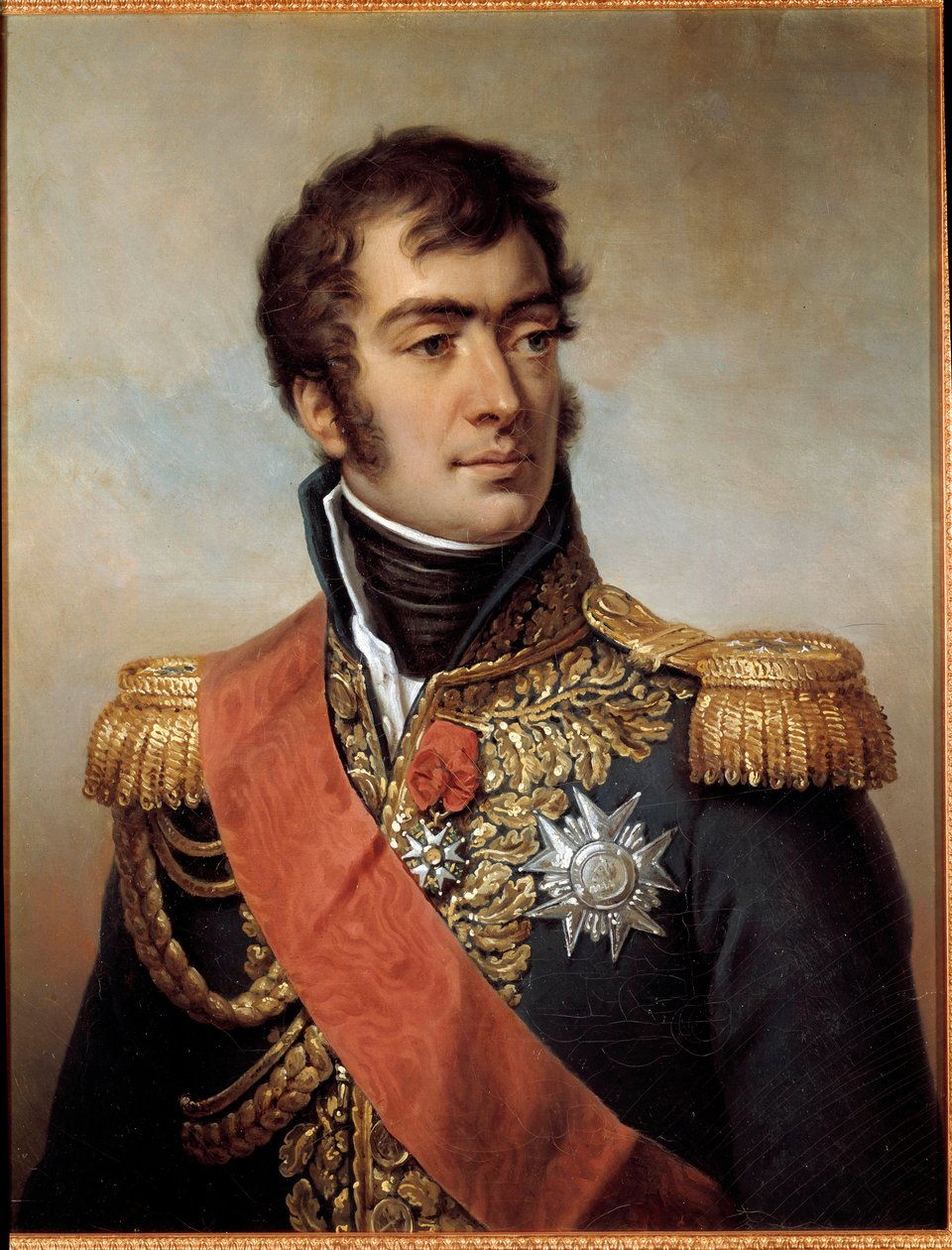 Portret van Auguste Frederic Louis van Viesse de Marmont, hertog van Raguse door Paulin Jean Baptiste Guerin