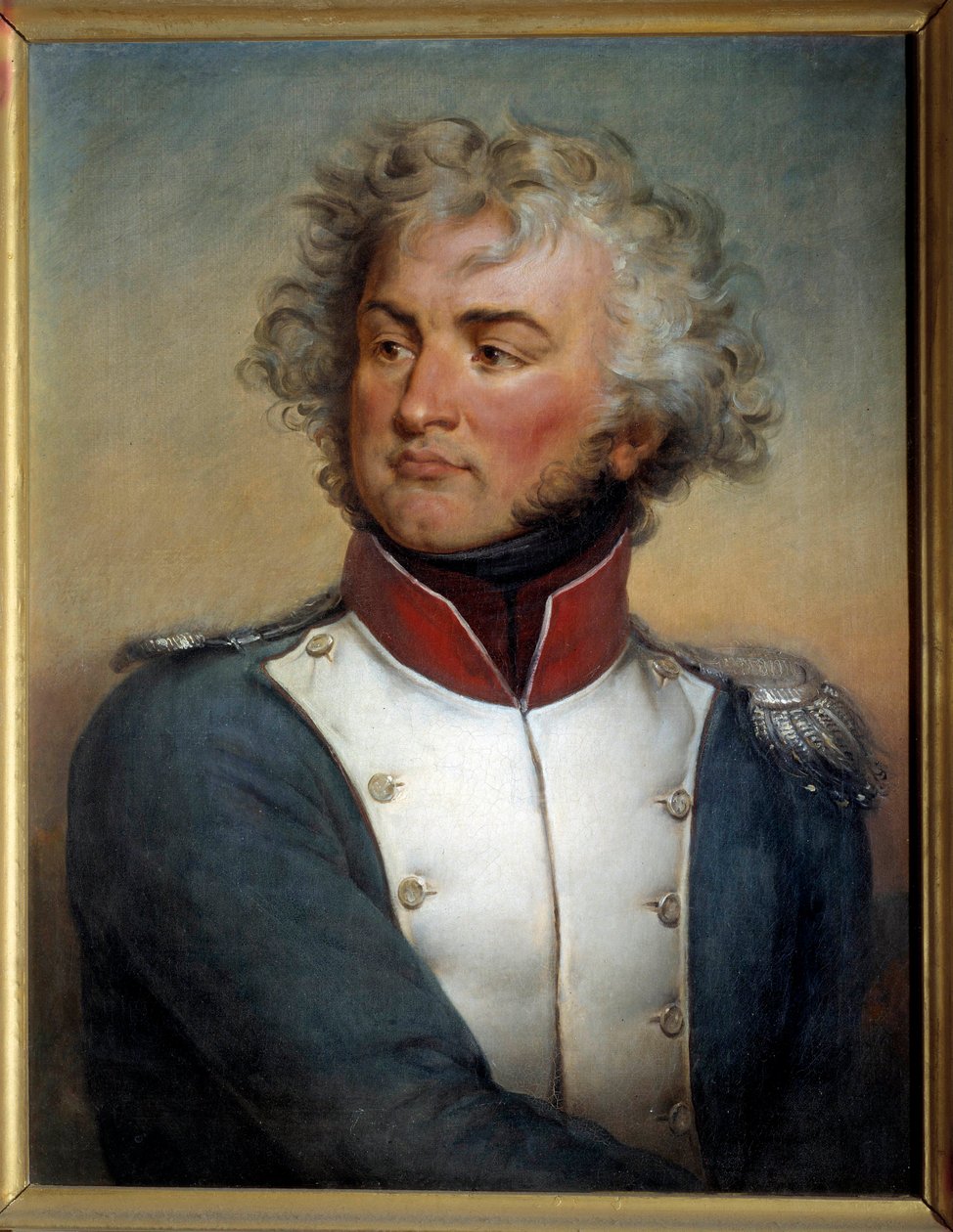 Portret van Jean Baptiste Kleber (1753-1800) Luitenant-kolonel bij het 4e Bataljon van de Boven-Rijn door Paulin Jean Baptiste Guerin