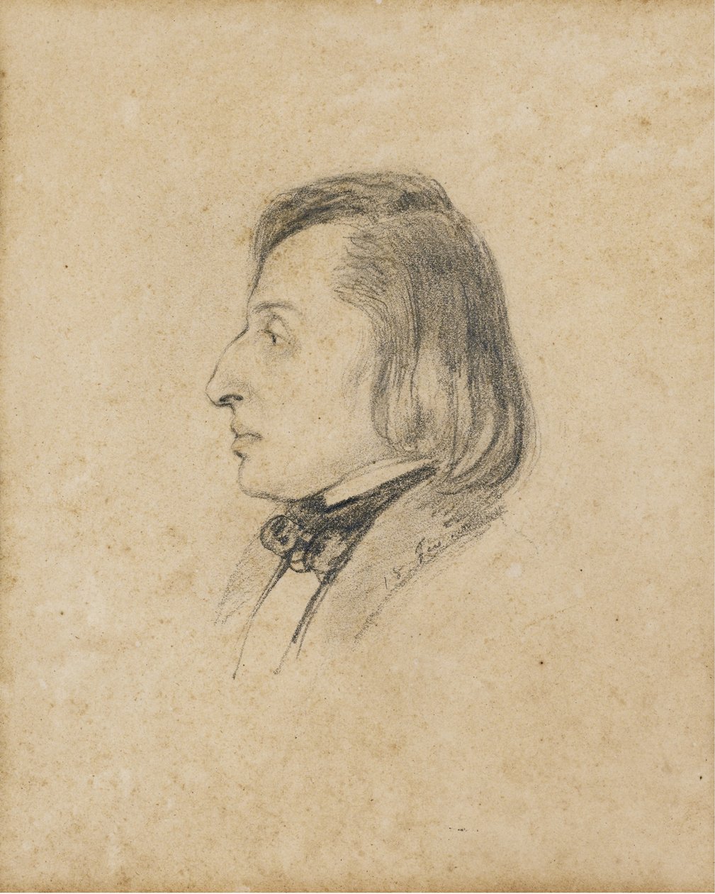 Portret van Frédéric Chopin door Pauline Viardot García