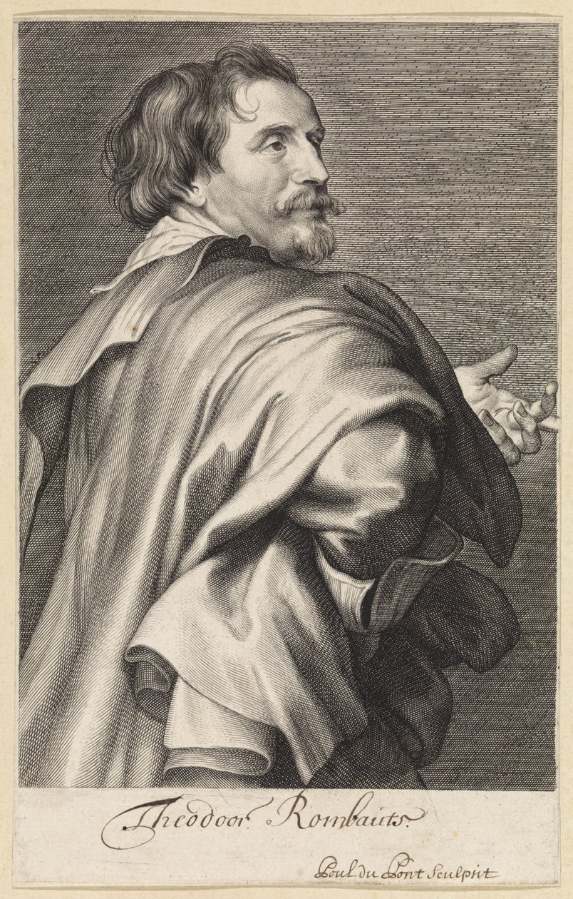 Portret van Theodoor Rombouts door Paulus Pontius