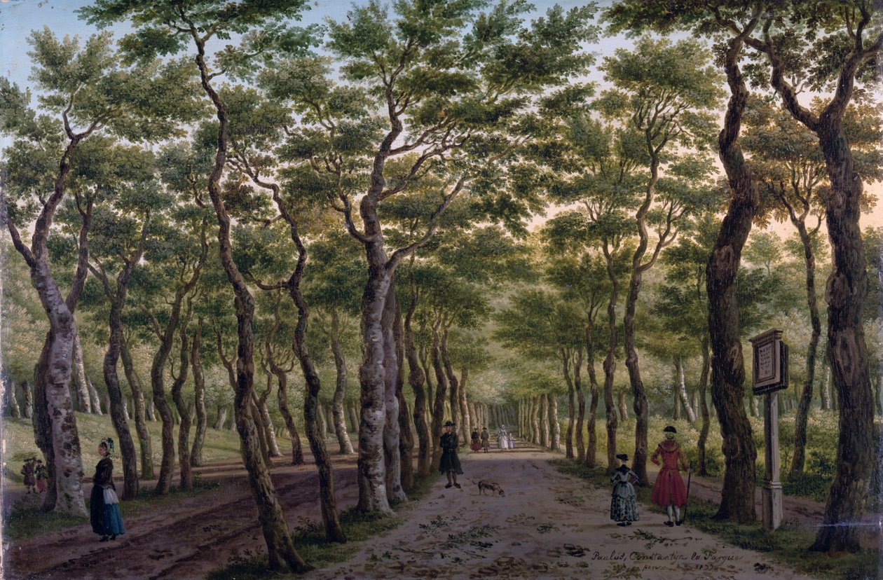 Het Herepad in het Haagse Bos door Paulus Constantin La Fargue