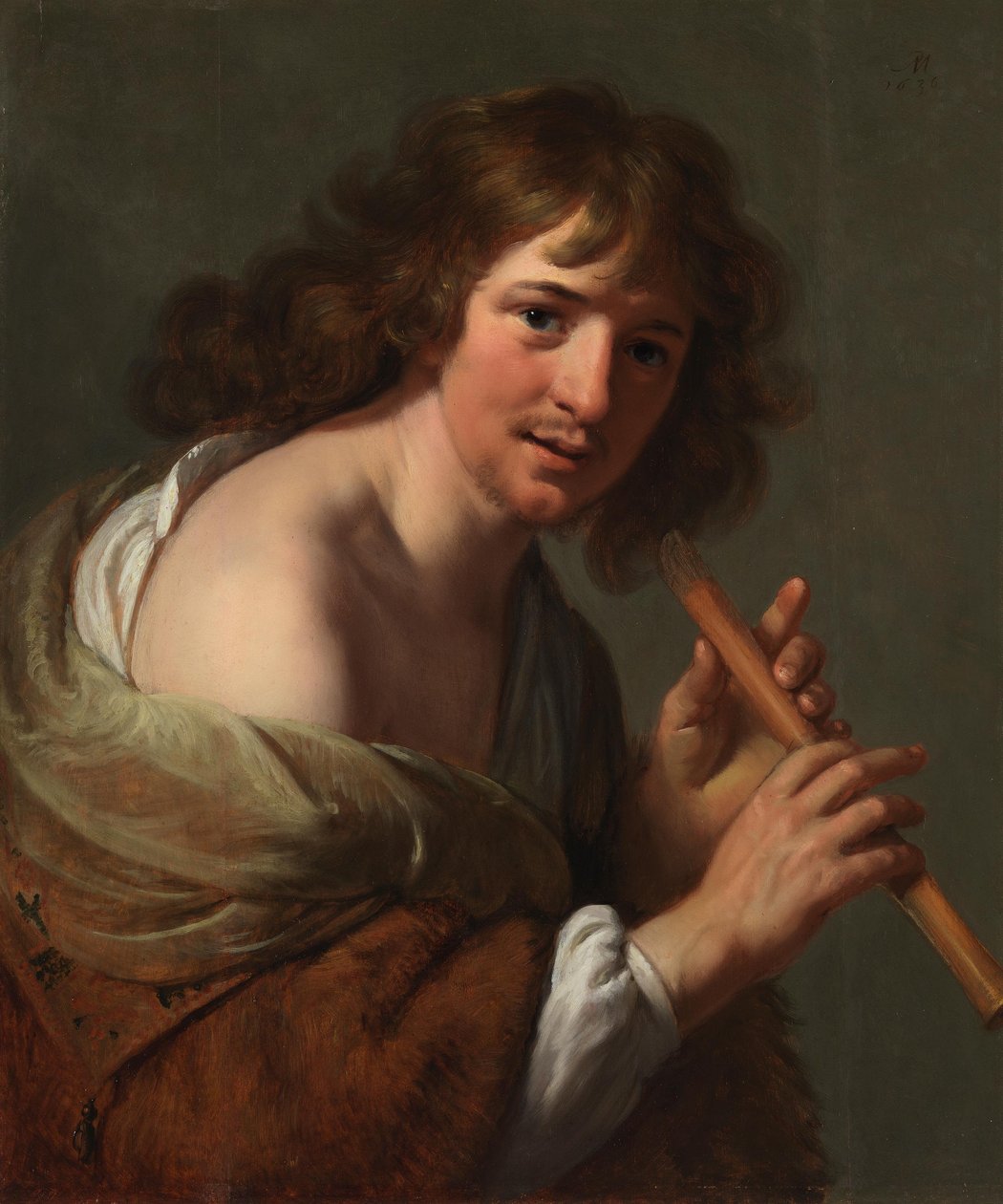 fluitist door Paulus Moreelse
