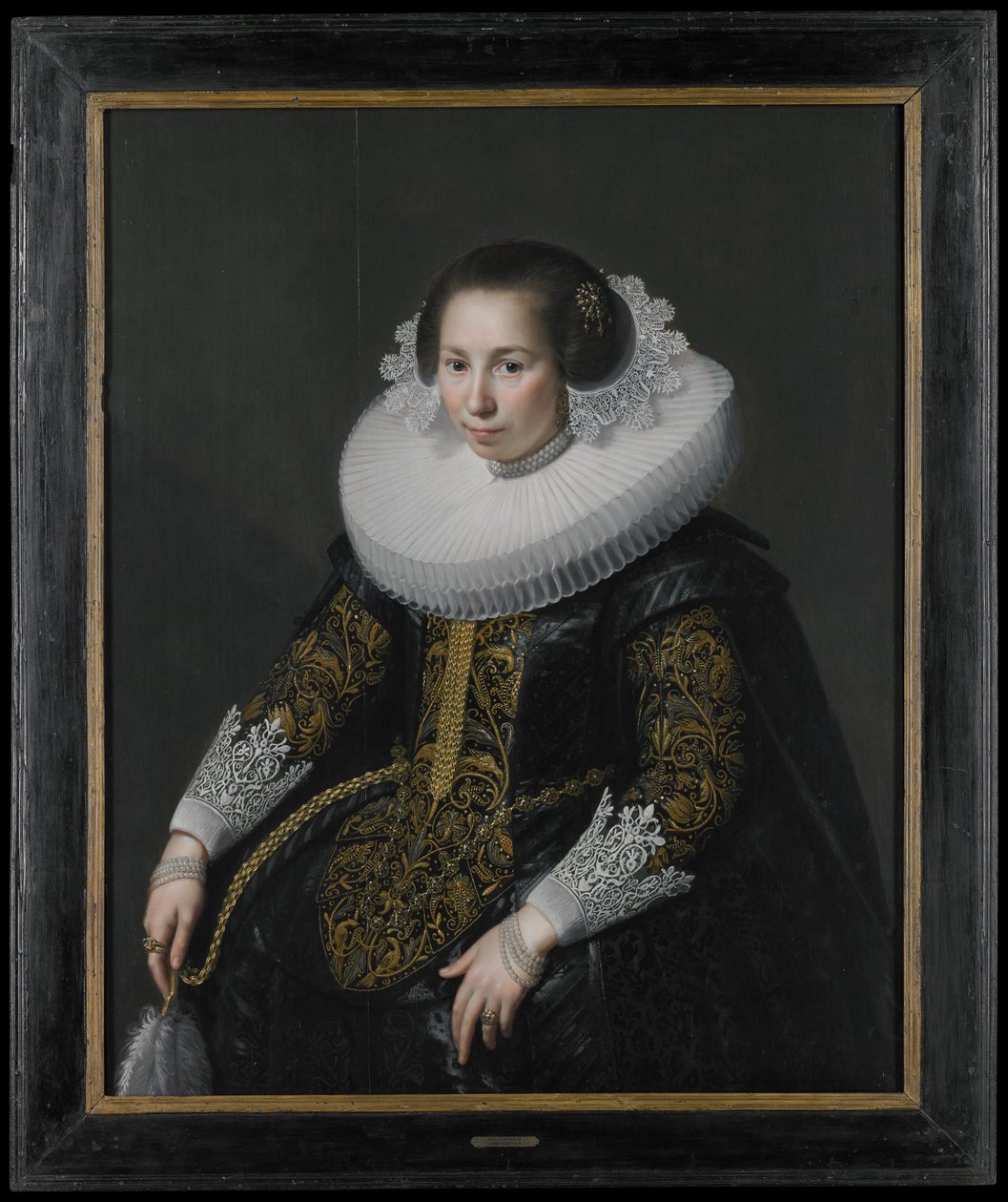Portret van Catharina van Voorst door Paulus Moreelse