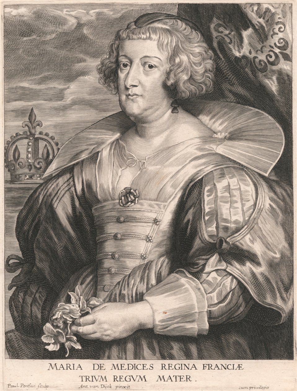 Maria de Medices Regina Franciæ, Moeder van Drie Koningen door Paulus Pontius