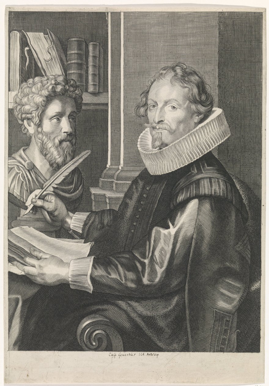 Portret van Jan-Gaspar Gevartius door Paulus Pontius