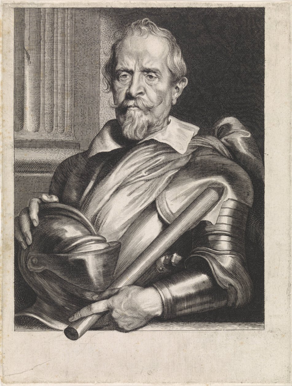 Portret van commandant Don Álvaro de Bazán door Paulus Pontius