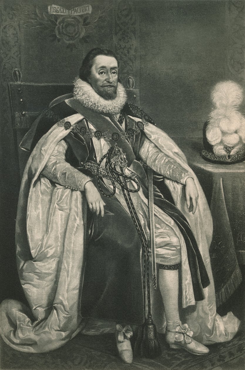 Koning James I en VI., 1603 door Paulus van Somer