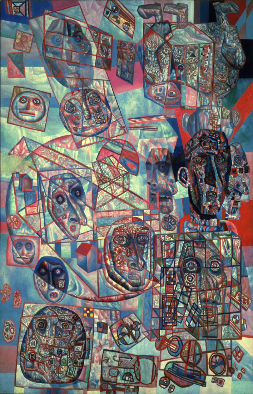 De man in de wereld, 1925 door Pavel Nikolayevich Filonov