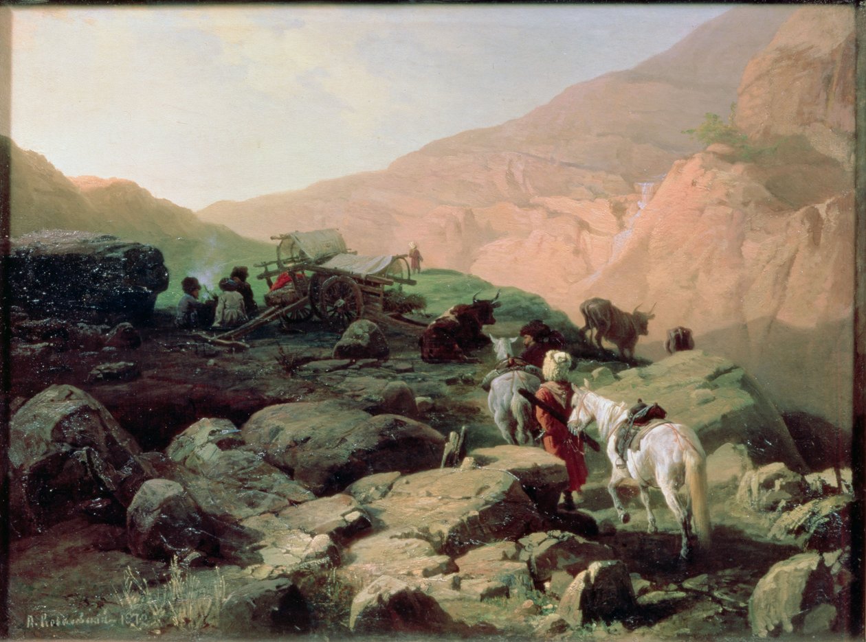 De Kaukasus, 1872 door Pawel Kowalewsky