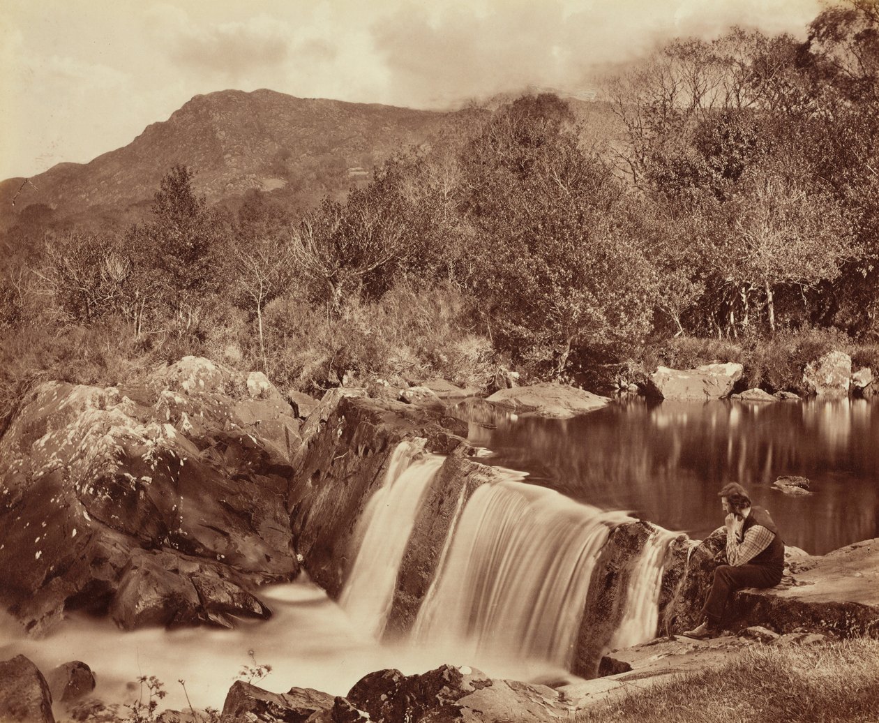 Waterval, County Wicklow,c. 1870 (foto) door Payne Jennings