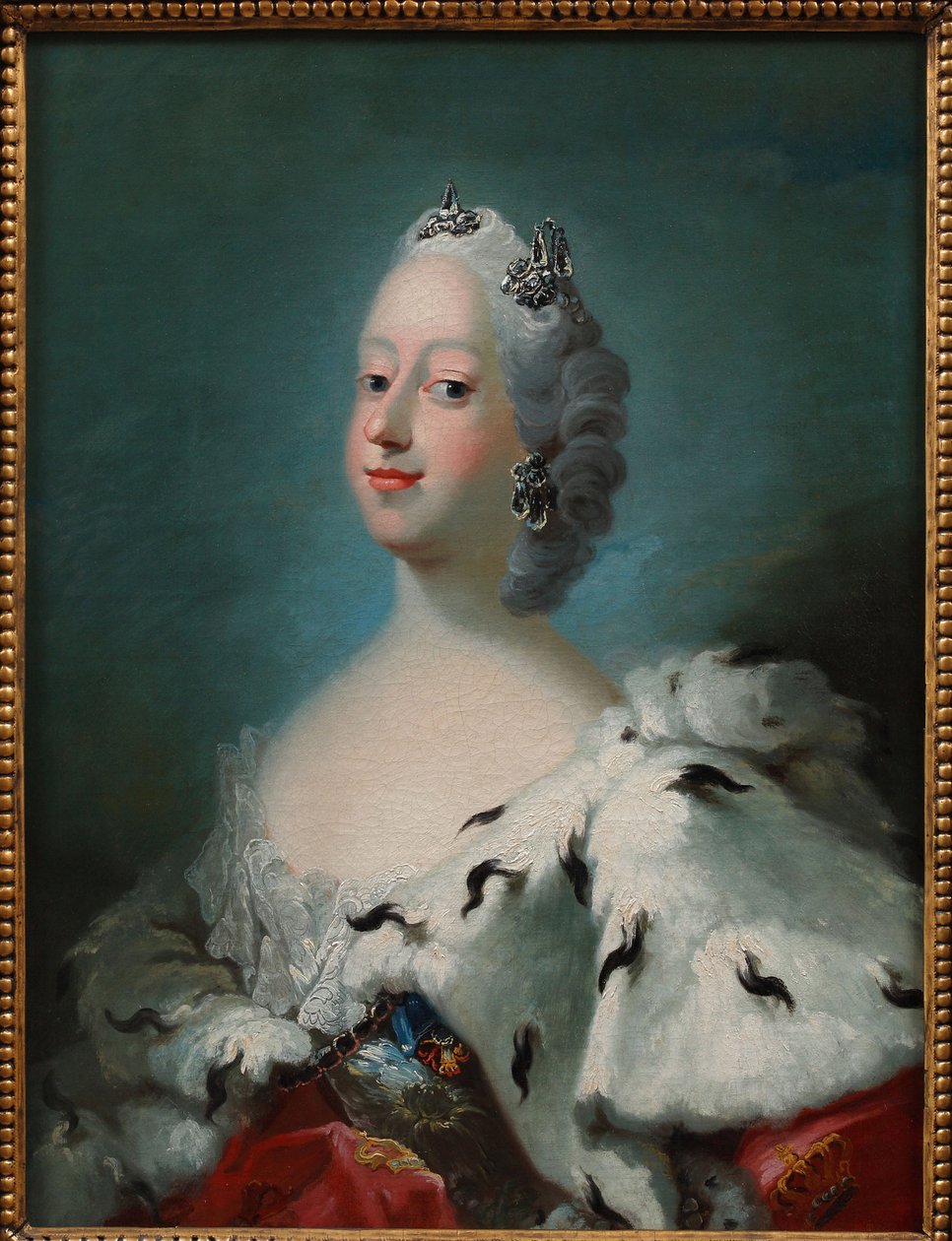 Portret van Louise van Groot-Brittannië, koningin van Denemarken door Peder Als