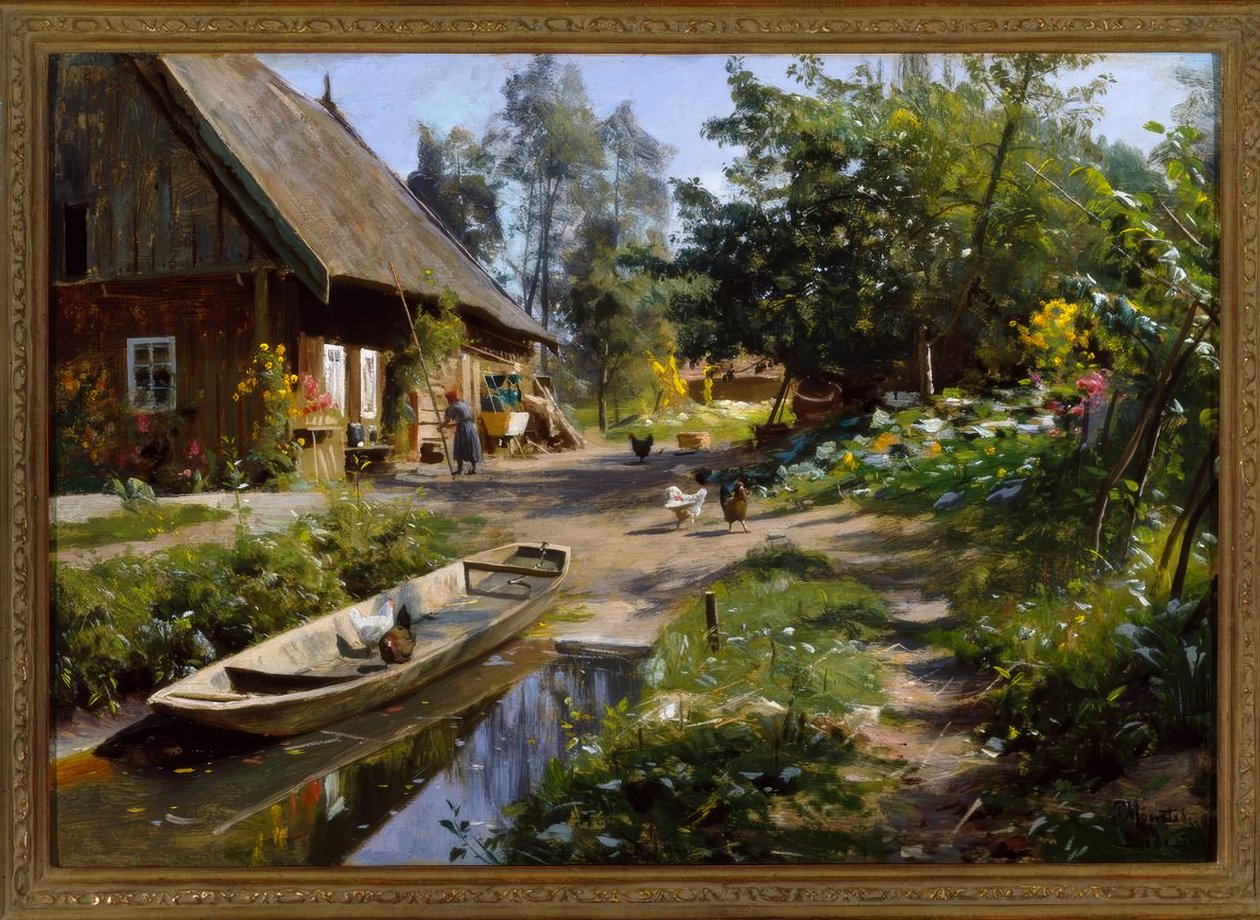 Zonnige dag op het platteland door Peder Monsted