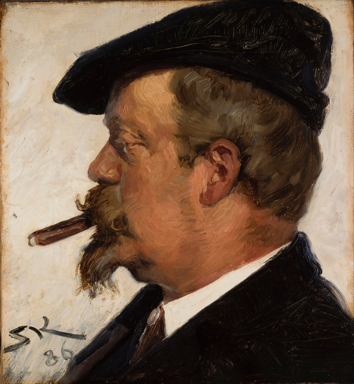 Portret van Vilhelm Rosenstand door Peder Severin Krøyer