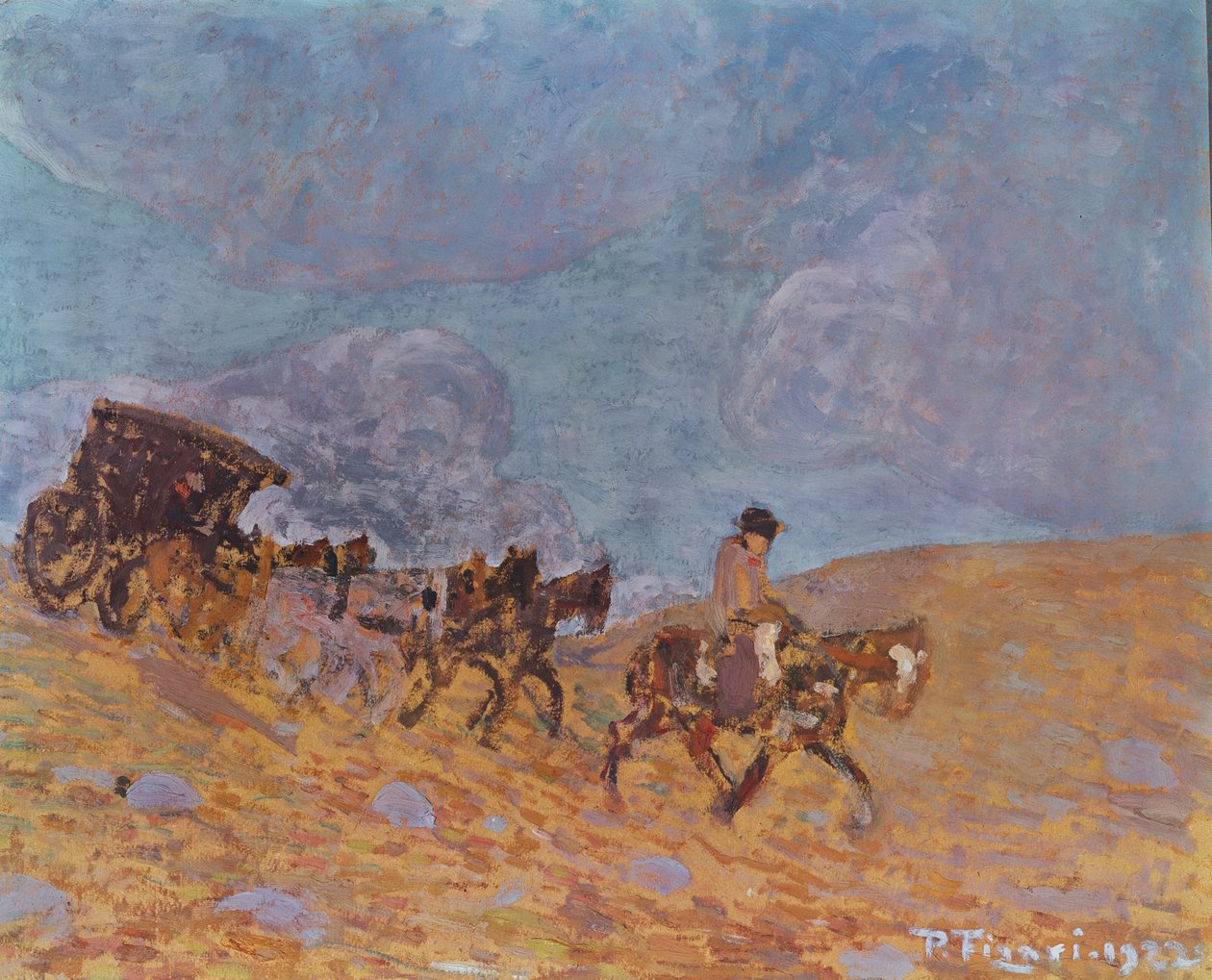 De postkoets door Pedro Figari