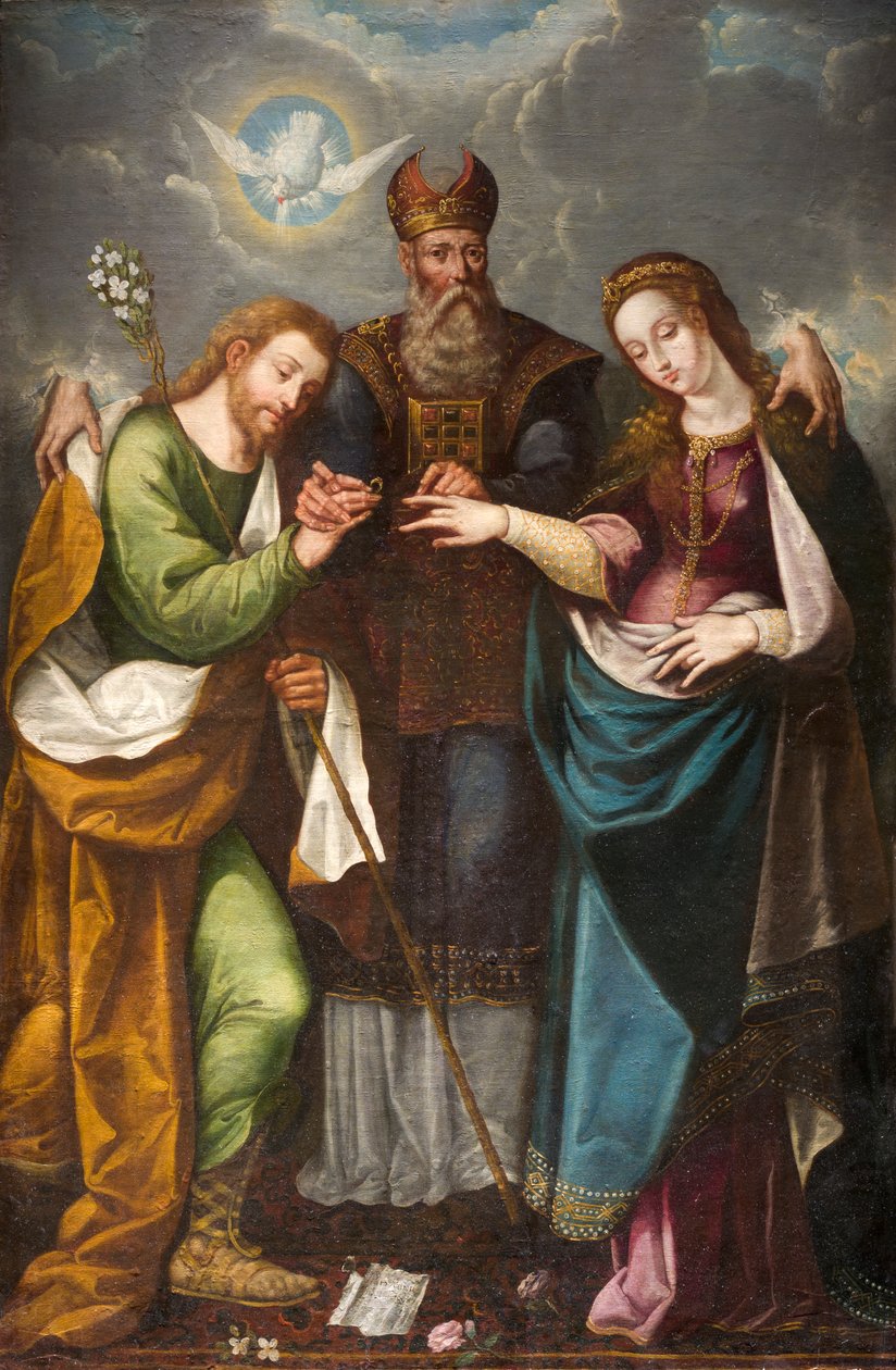 Het Huwelijk van de Maagd, 1668 door Pedro Ramirez