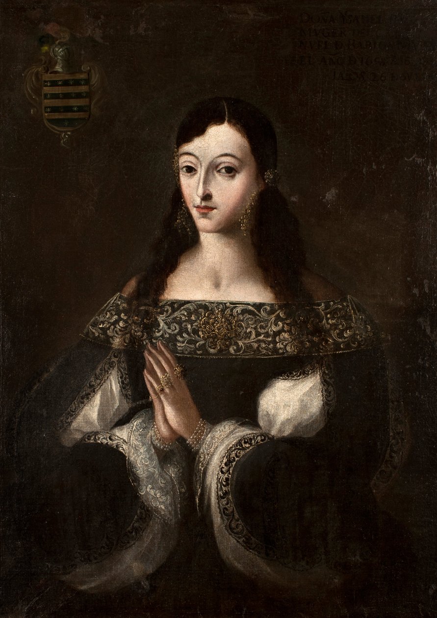 Portret van de vrouw van Kapitein Barrios door Pedro Ruíz Gonzalez