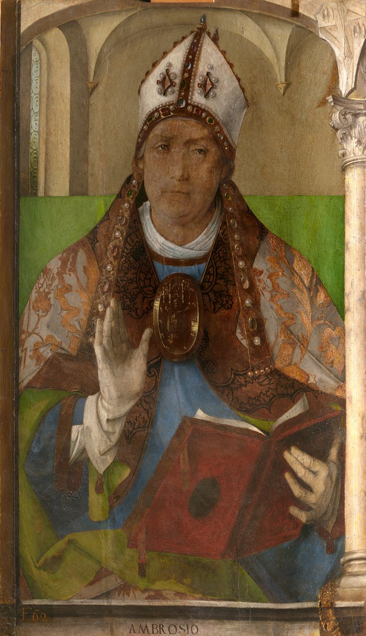 Ambrosius van Milaan door Pedro Berruguete