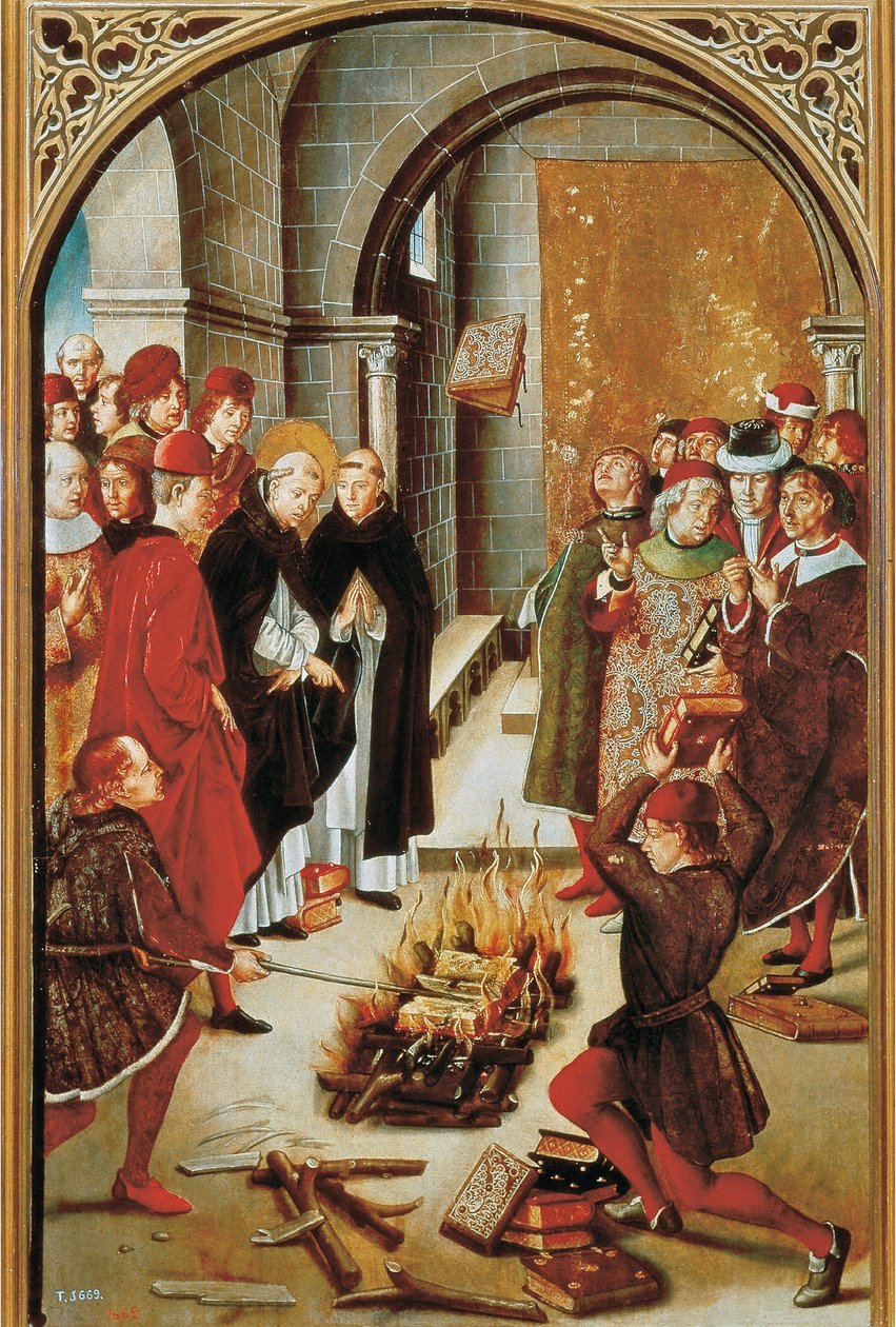 St. Dominic en de Albigenzen door Pedro Berruguete