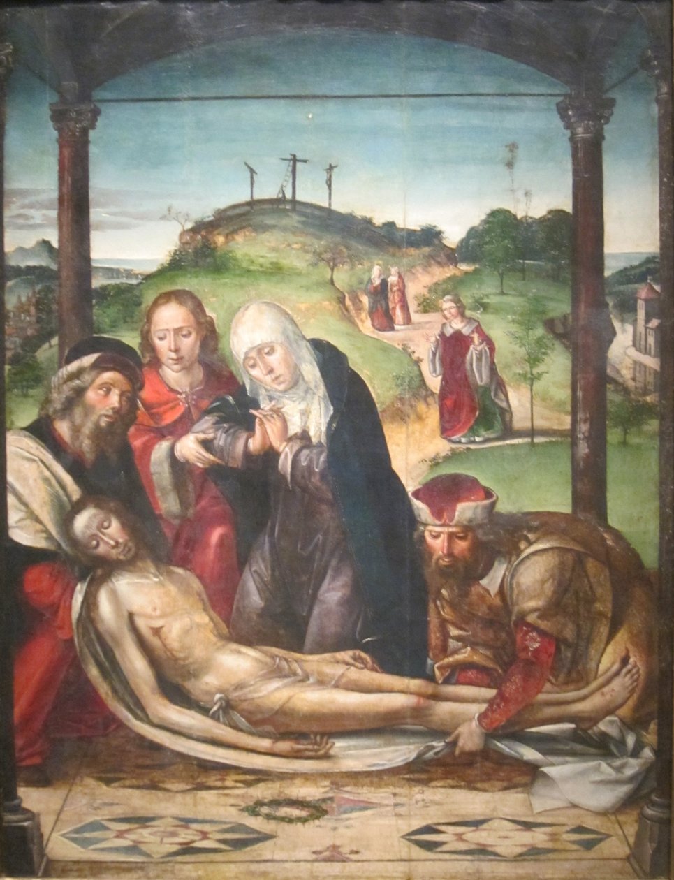 De klaagzang over de dode Christus door Pedro Berruguete