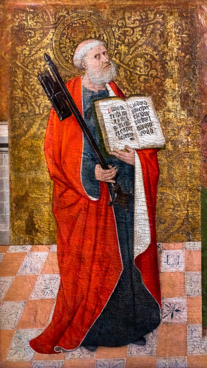 Sint Pieter (tempera op hout) door Pedro Garcia de Benabarre