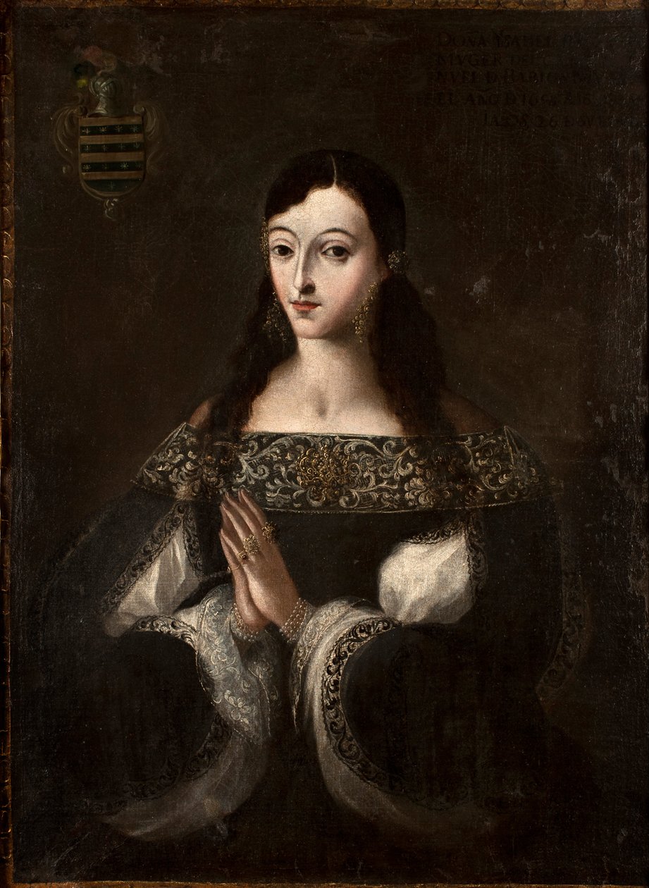 Portret van de vrouw van Kapitein Barrios door Pedro Ruíz Gonzalez