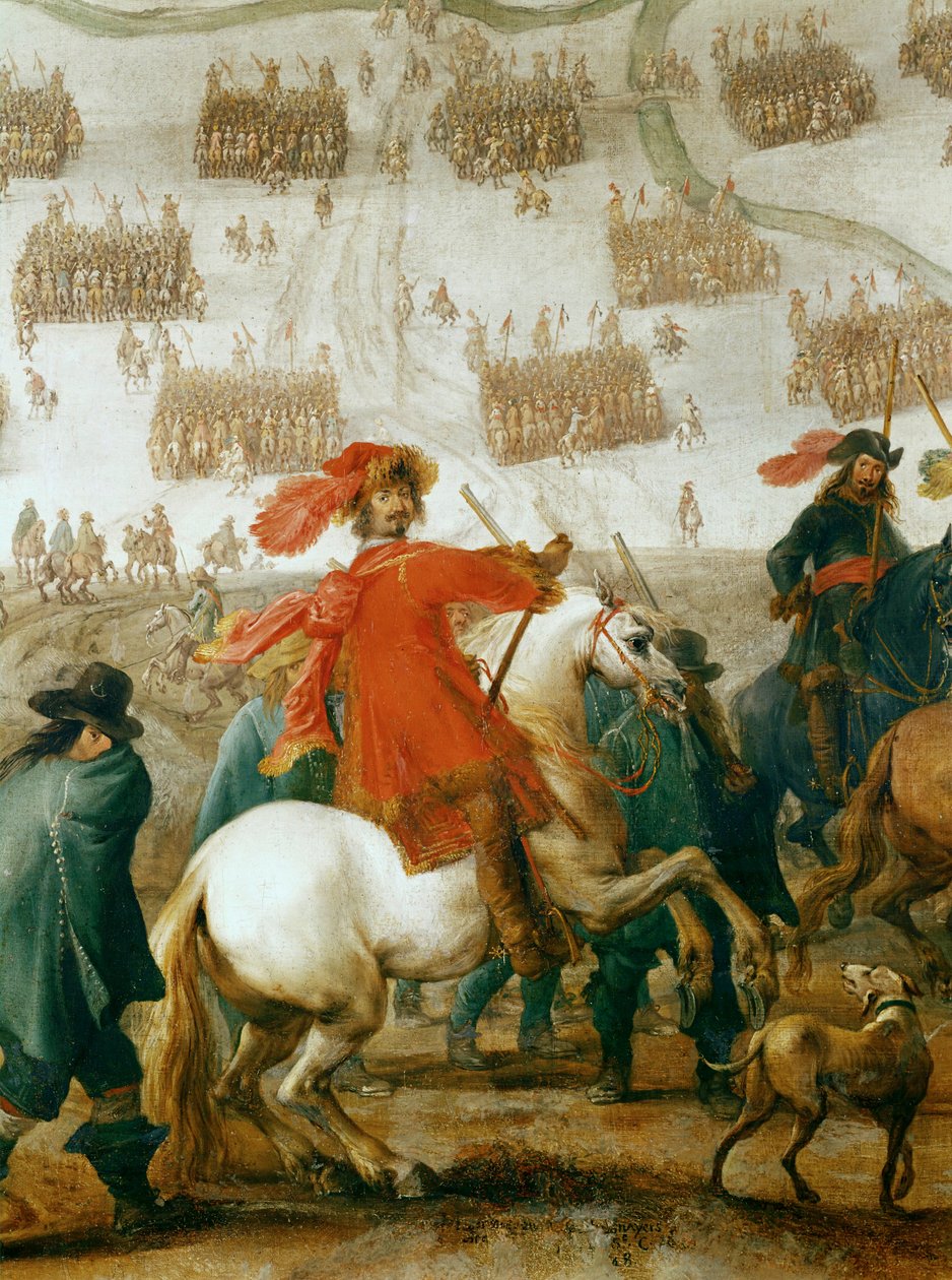 Veldmaarschalk Octavio Piccolomini, bevelhebber van de keizerlijke troepen tijdens de Dertigjarige Oorlog ... (olieverf op doek) door Peeter Snayers