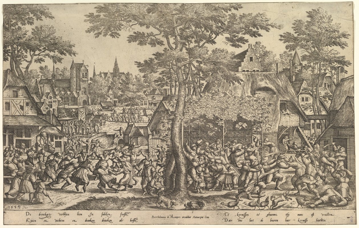 Boerenkermis, 1559 door Peeter van der Borcht