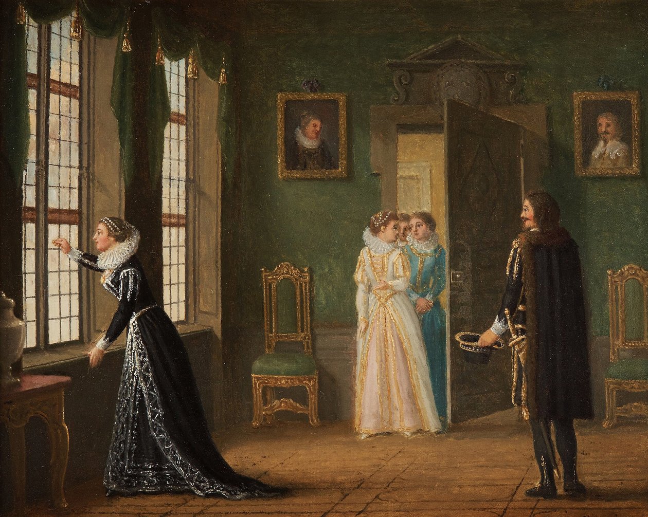 Verloving van Ebba Brahe met Jacob de la Gardie door Pehr Hilleström