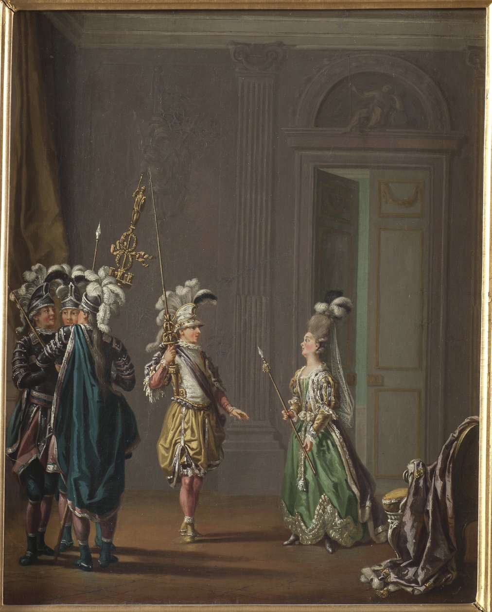 Gustav III van Zweden en Ulrika Eleonora von Fersen, door Hillestroem, Pehr door Pehr Hilleström