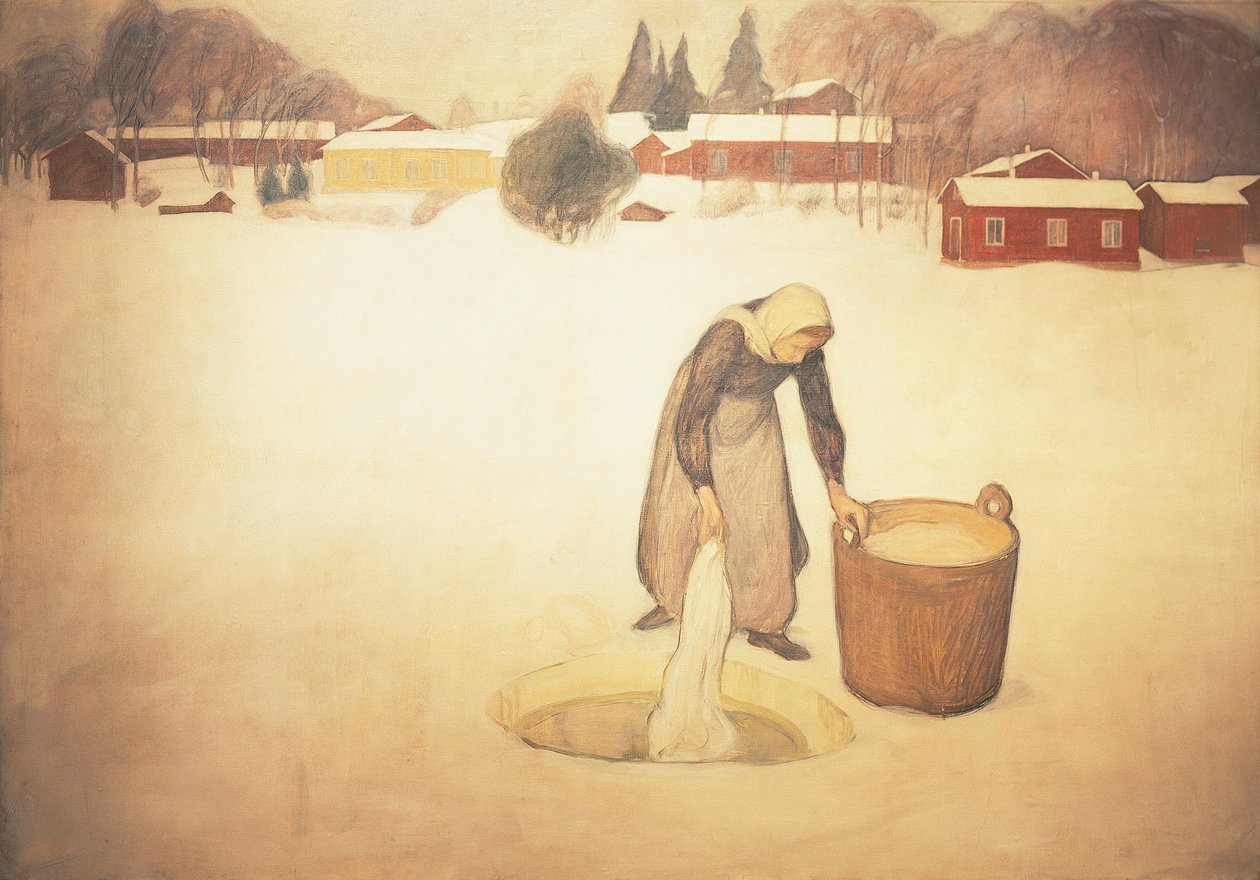 Finland, De Wasvrouw door Pekka Halonen
