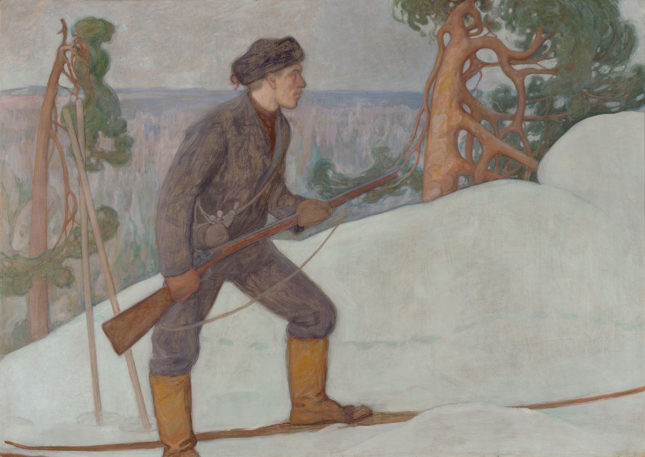 De lynxjager door Pekka Halonen