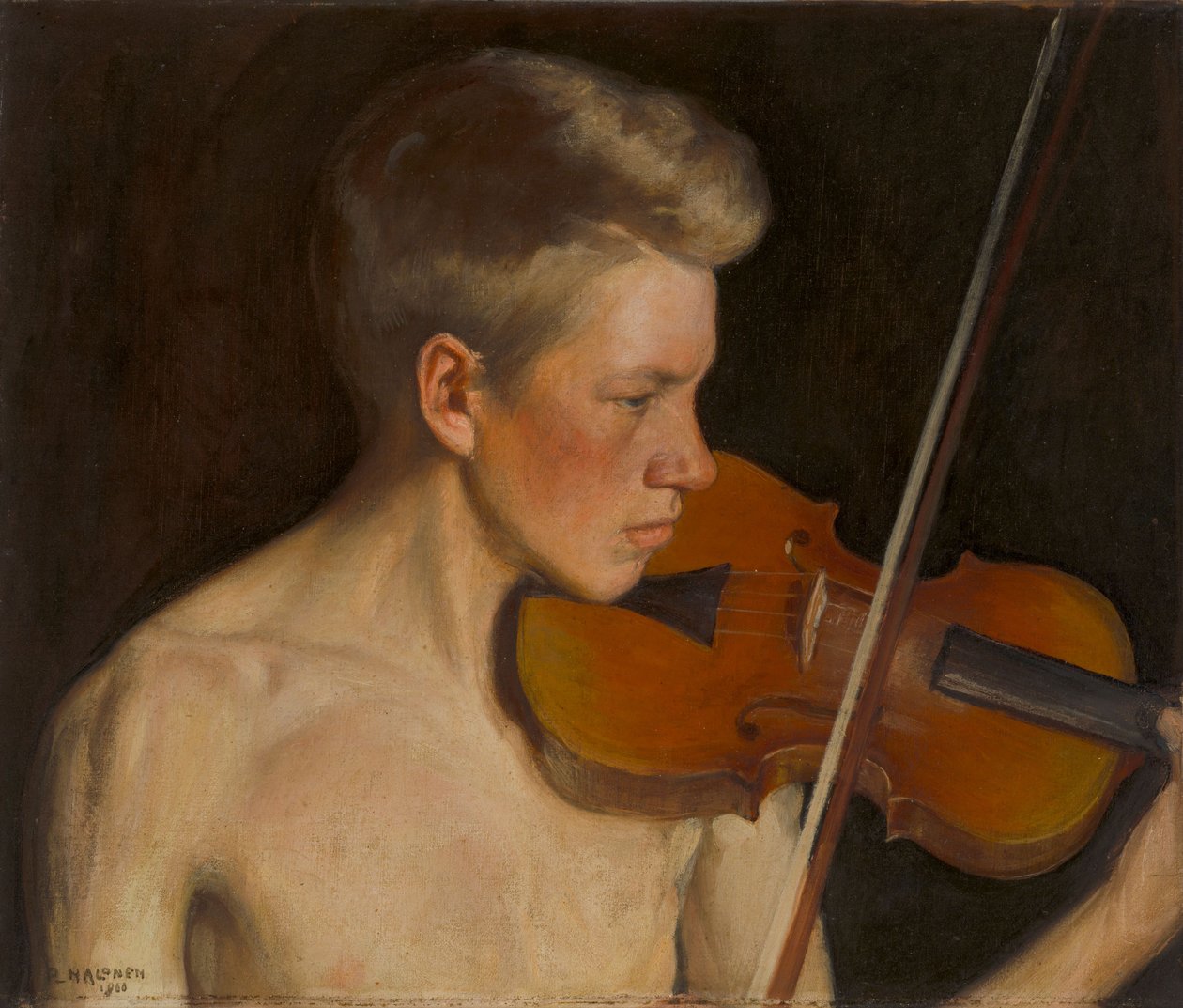 De violist door Pekka Halonen