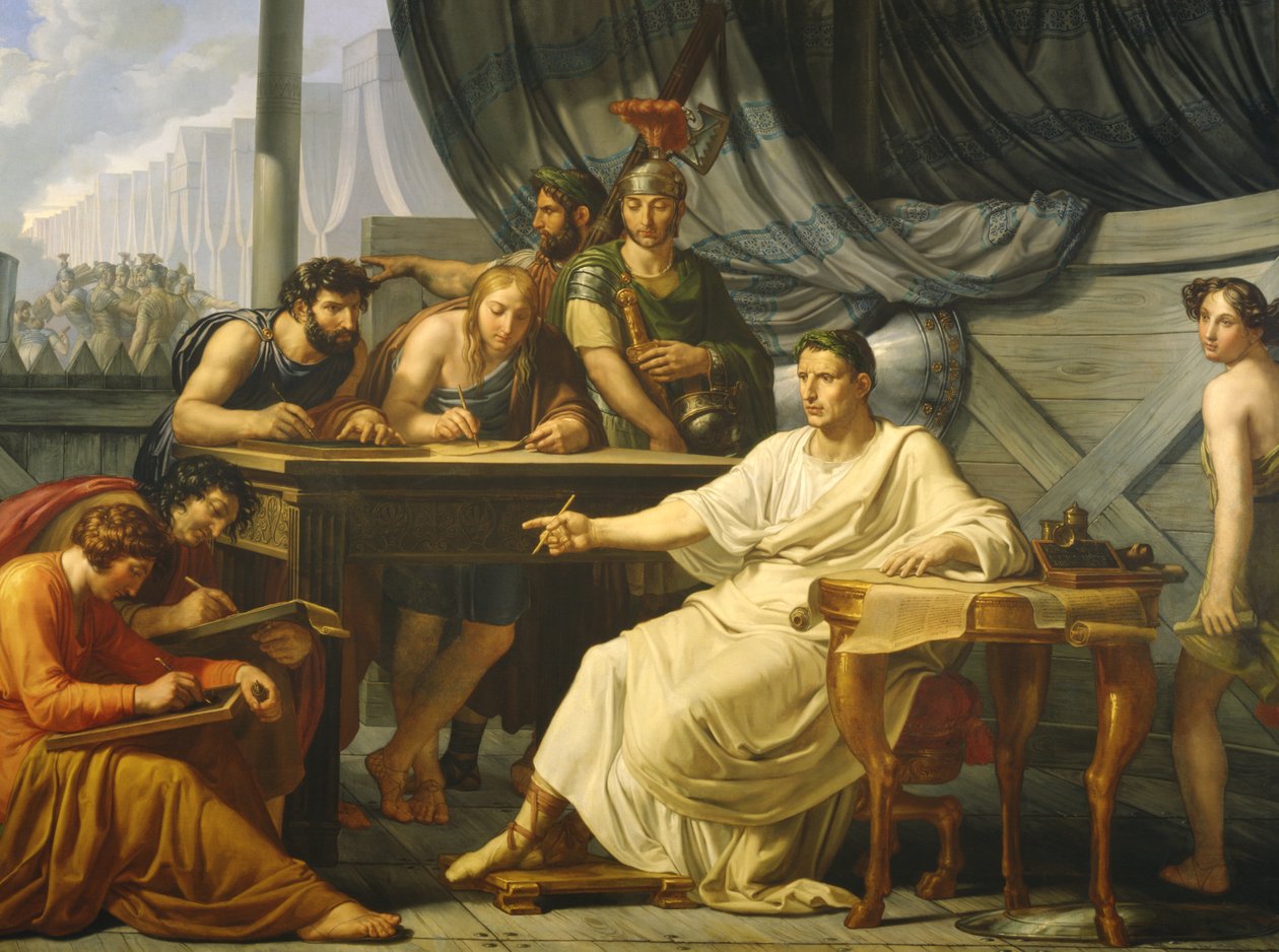 Caesar Dicteert zijn Commentaren door Pelagio Palagi