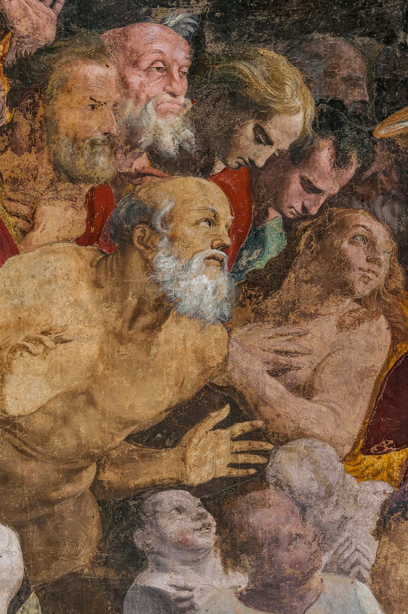 St. Johannes de Doper die mensen doopt, Poggi Kapel door Pellegrino Tibaldi