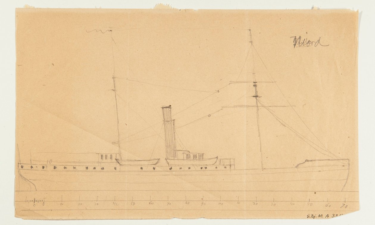 Stoomschip NJORD door Per Wilhelm Cedergren