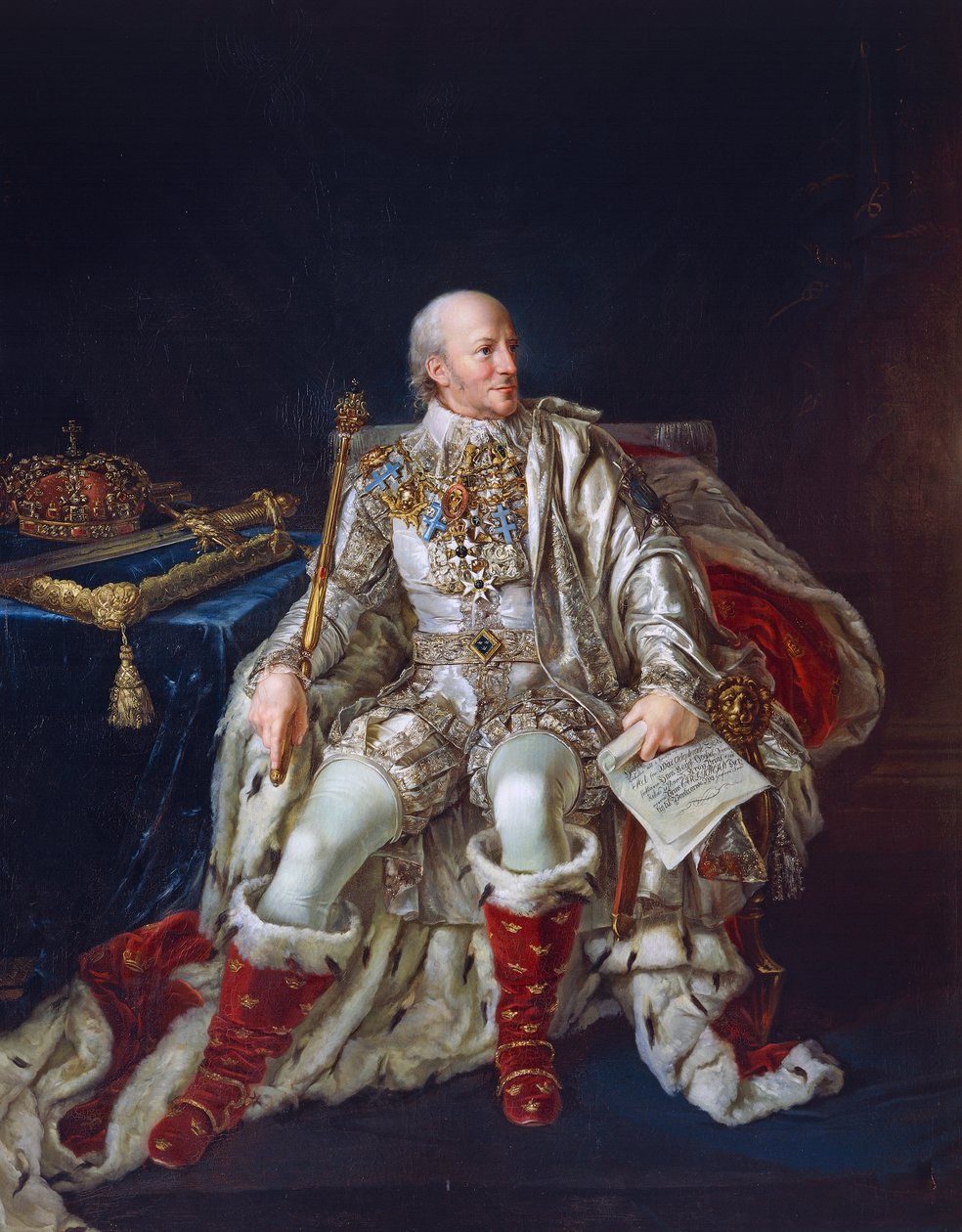 Portret van Karel XIII van Zweden (Stockholm) door Per Krafft