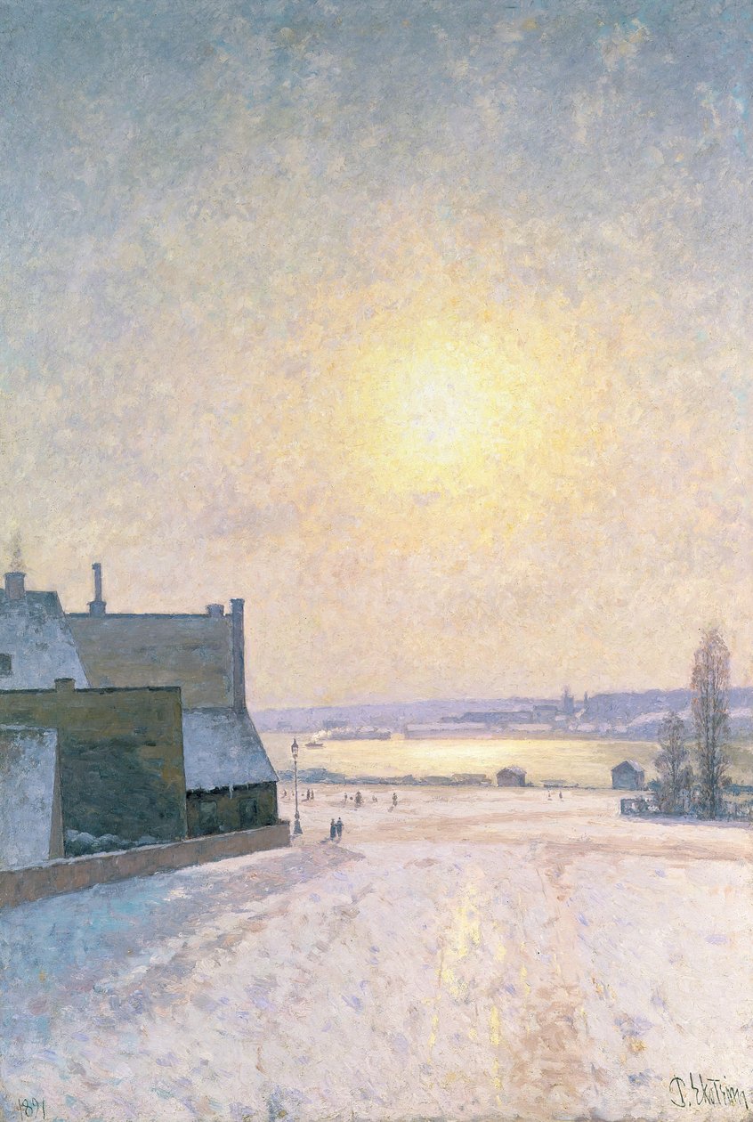 Zon en Sneeuw, Scène uit Stockholm door Per Ekstrom