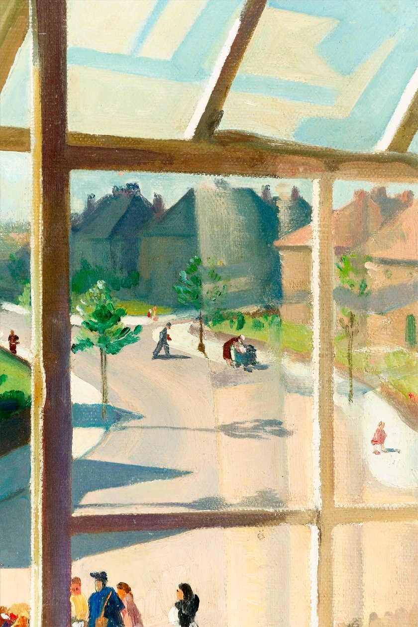 Uitzicht vanuit de slaapkamer van de kunstenaar, c.1930 (detail) door Percy Shakespeare