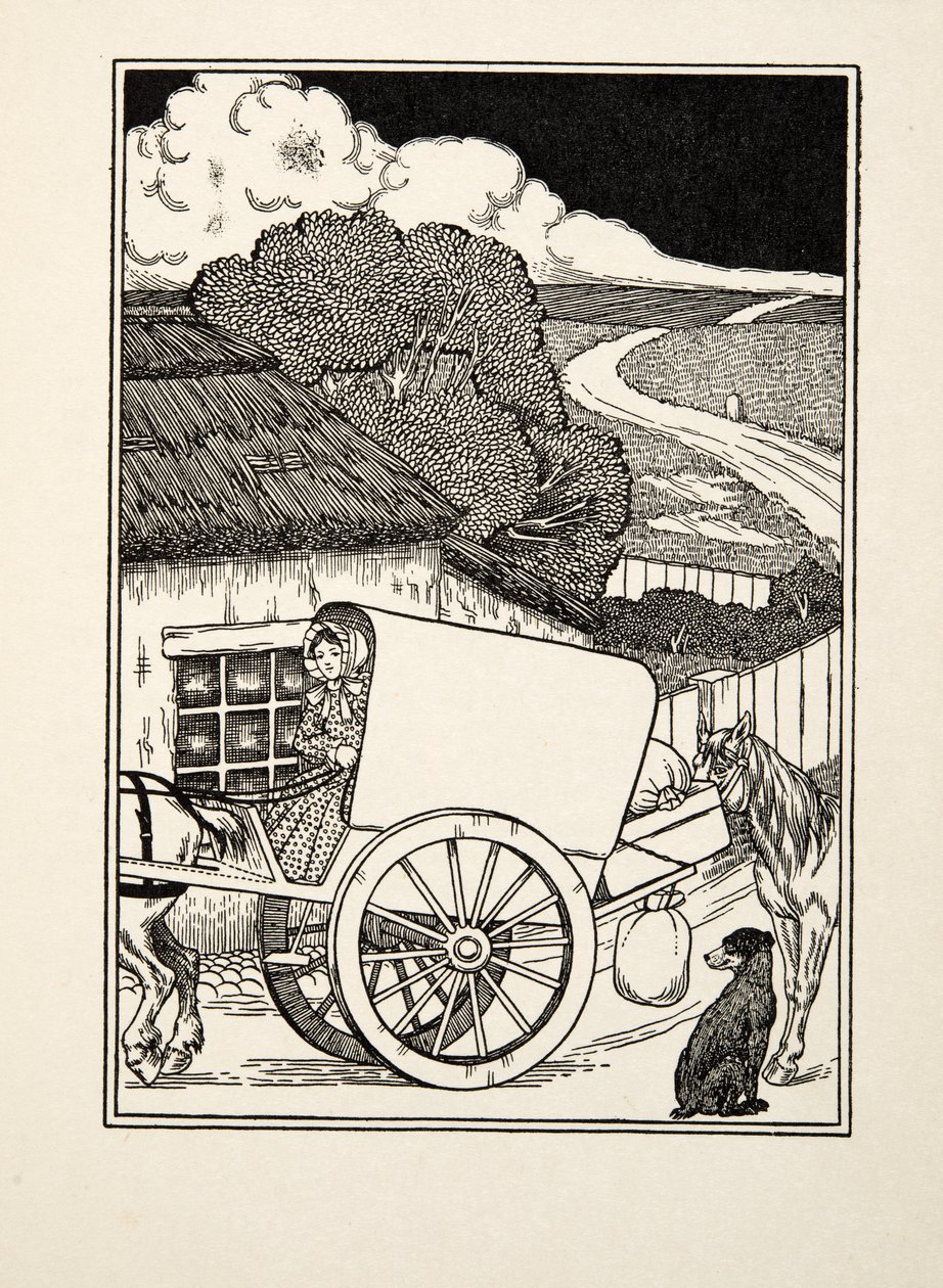 Een dragershond, uit Honderd anekdotes van dieren, pub. 1924 door Percy J. Billingshurst
